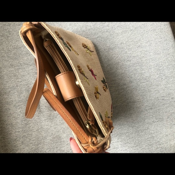 Vintage Genuine Fossil Straw Shoulder Bag pristine - Picture 4 of 8